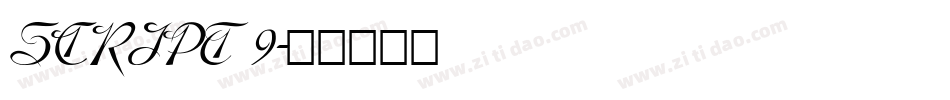 SCRIPT 9字体转换